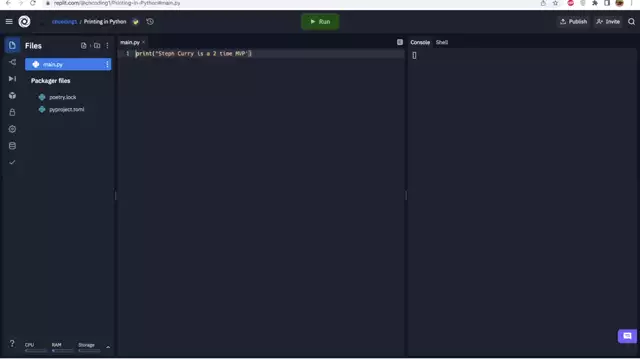 Calvin Huang - Python Printing P1