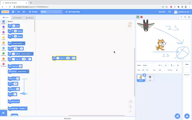 Scratch Lesson 8: Glide Project