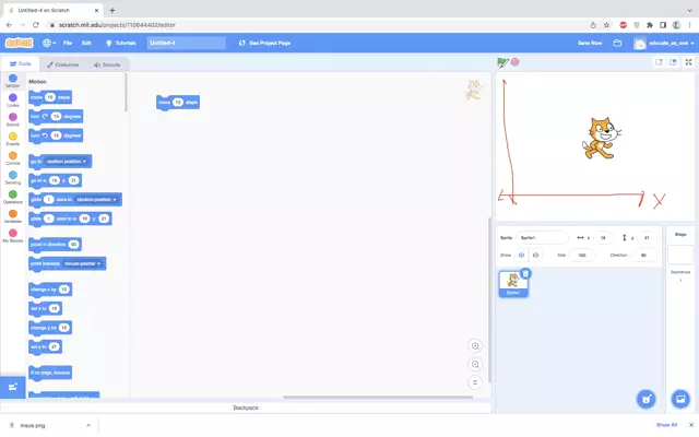 Scratch Lesson 3: Navigating Through Scratch