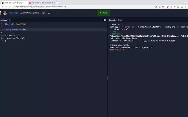 C++ Cout P2 - Calvin Huang