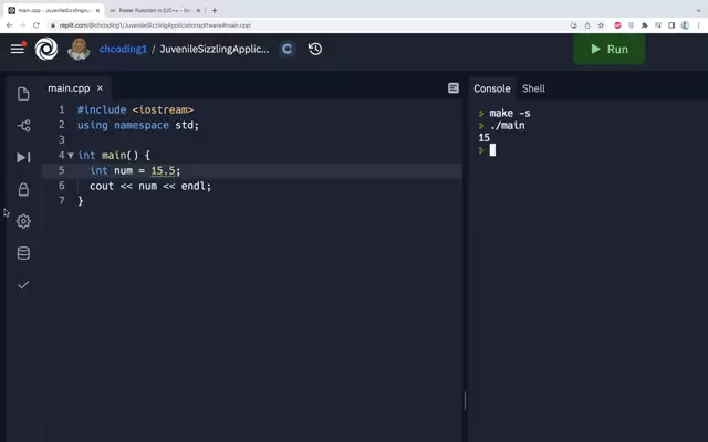 C++ Doubles- Calvin Huang