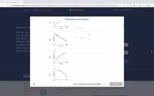 Physics - Momentum Graph Problem Calvin Huang