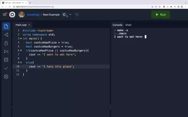 C++ Or (||) - Calvin Huang