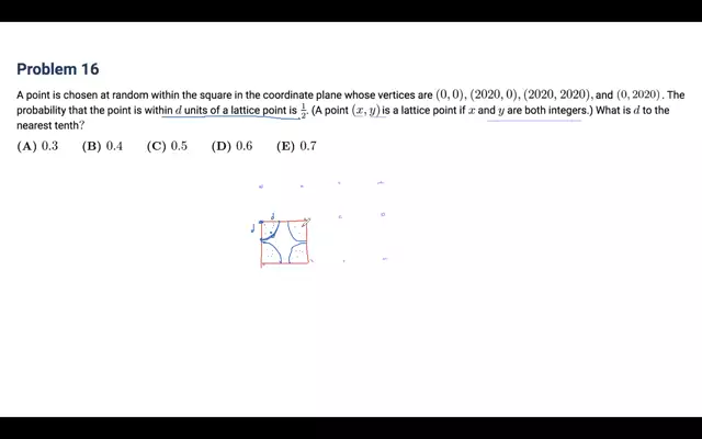 Math - 2020 AMC12A #16 Calvin Huang