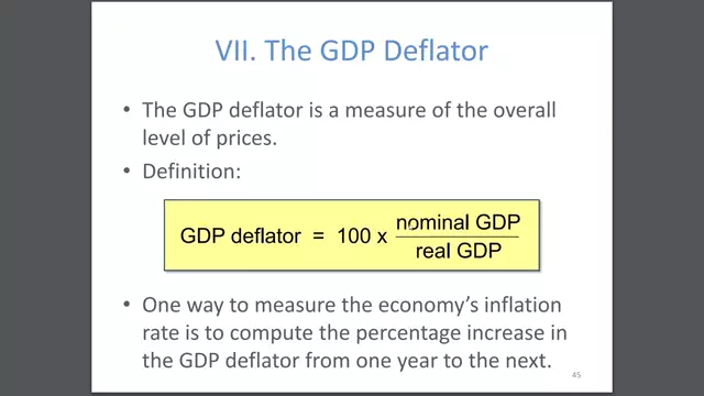 Measuring GDP - GDP Deflater